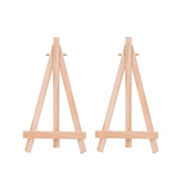 2Pcs Mini Easels Stand,Small Wooden Easel Canvas Stand for Display Painting