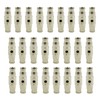 Legines 25pcs Nickel Plated Brass Push to Connect Fitting for