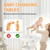 JMMD Baby Changing Table, Changing Station for Nursery, Adjustable Height