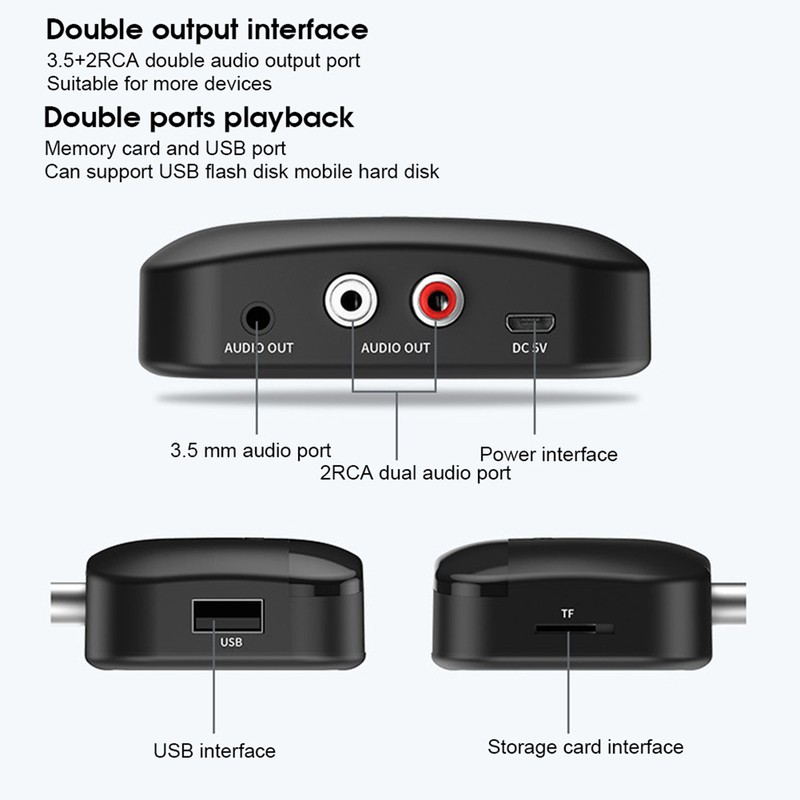 Bluetooth 5.0 Music Receiver NFC BT Receiving Hands Free Support