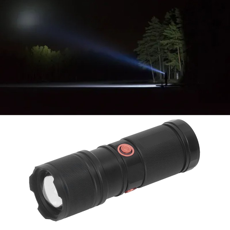 Flashlight High Brightness USB Charging Adjustable Focus Handheld Flashlight for