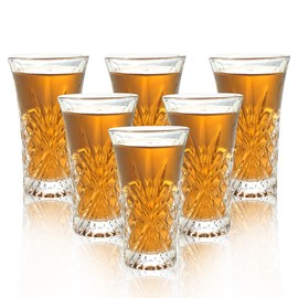BCnmviku 6Pack Shot Glasses 65ML/2.2OZ Tequila Glasses Heavy Base Cordial Glasses