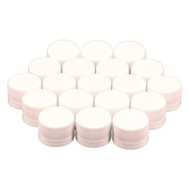 100pcs Plastic Bottle Caps DIY Craft - Bottle caps for Children Intelligence Stickes Kindergarten - Bottles caps for Crafts - DIY Bottle Cap Projects - Pack of 100pcs (White)