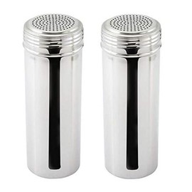 Great Credentials Stainless Steel Dredge Shaker, Without Handle 22-Ounce, Set of 2 (Large)
