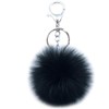 Pom Pom Keychain Artificial Fox Fur Soft Ball Keychains Fluffy