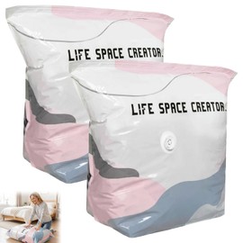 2-Pack (L) Better Life Space Bags – No-Pump Vacuum Storage