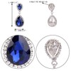 EVER FAITH Women's Austrian Crystal Wedding Tear Drop Dangle Earrings