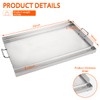 LotFun 25" x 16" Stainless Steel Cooking Griddle for Outdoor