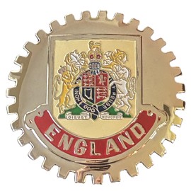 England Crest Coat of Arms Car Grille Badge
