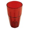 GET 9916-1-R BPA-Free Faceted Plastic Tumbler, 16 Ounce, Red (Set