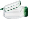 Mason Jar Salad Container with Side Opening and Leak-Proof Lid,