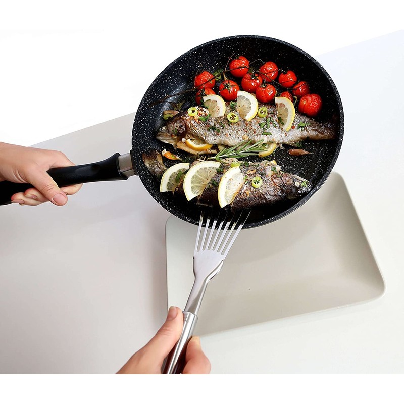 Tenta Kitchen Spatulas Stainless Steel Nylon Flexible Fish Turner Spatula