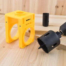 Gunpla Door Lock Installation Kit, Wood Doors 35-45mm Adjustable Deadbolts Lockset Installing Fitting Tool Set with Hole Saw Cutter