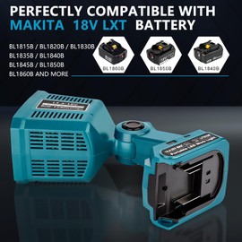 Taingwei LED Flashlight for Makita 18v LXT Battery, 18W LED Work Light,LED Battery Light, Flood Light for Camping, Car Repairing, Emergency and Job Site Lighting（Batteries Not Included）