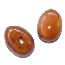 Fair Trade Wooden Shaky Eggs (Egg Shakers) - pair