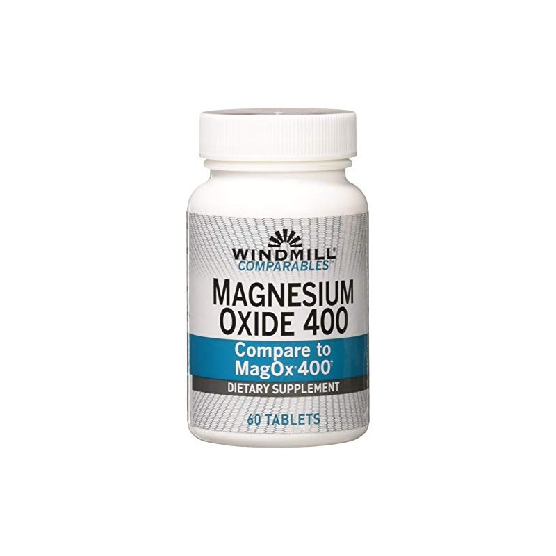 Windmill Natural Vitamins Magnesium Oxide 400 mg, Immune Support, Supports
