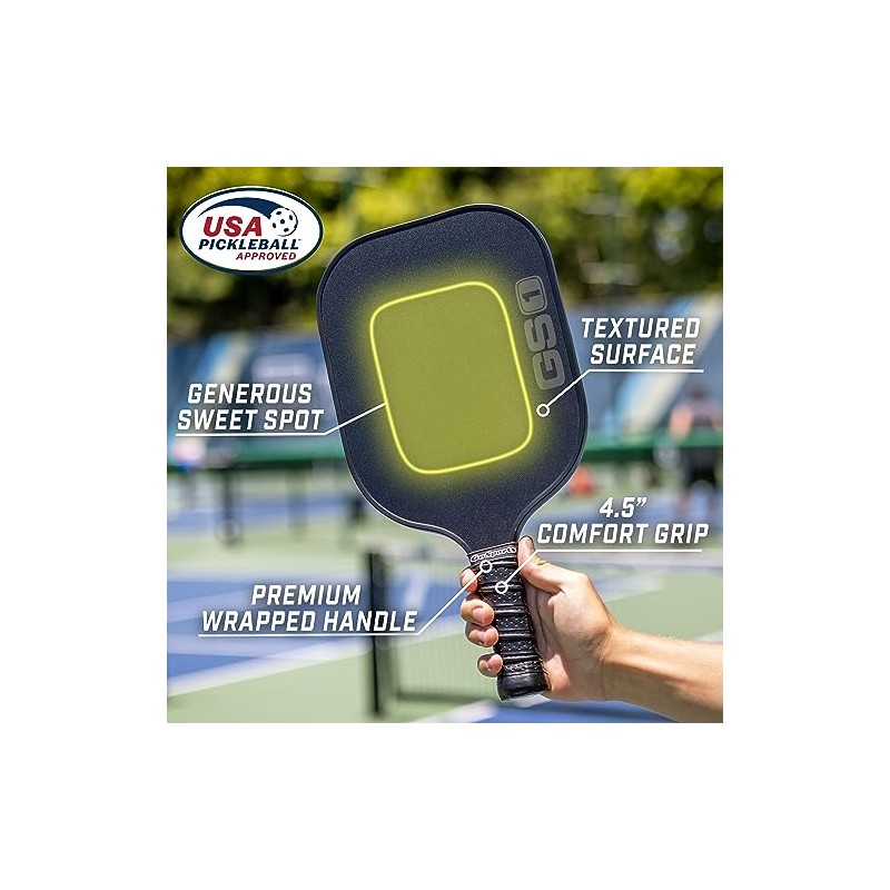 GoSports GS1 Pickleball Paddles - Single, 2 Pack, or 4