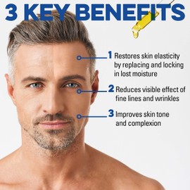 Gnarly Joe Face Moisturiser for Men - 50ml - 100% Natural Night Time Face Serum - Ylang-Ylang - Lavender - Mens Face Serum - Vitamin E - Avocado Oil - Skincare Serum - Vegan (8-Month Supply)