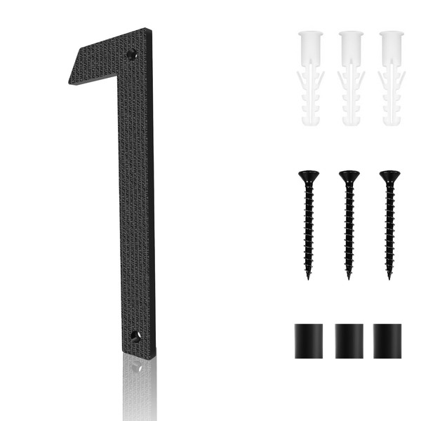 10 Inch Address Numbers for House, Large Floating Black House