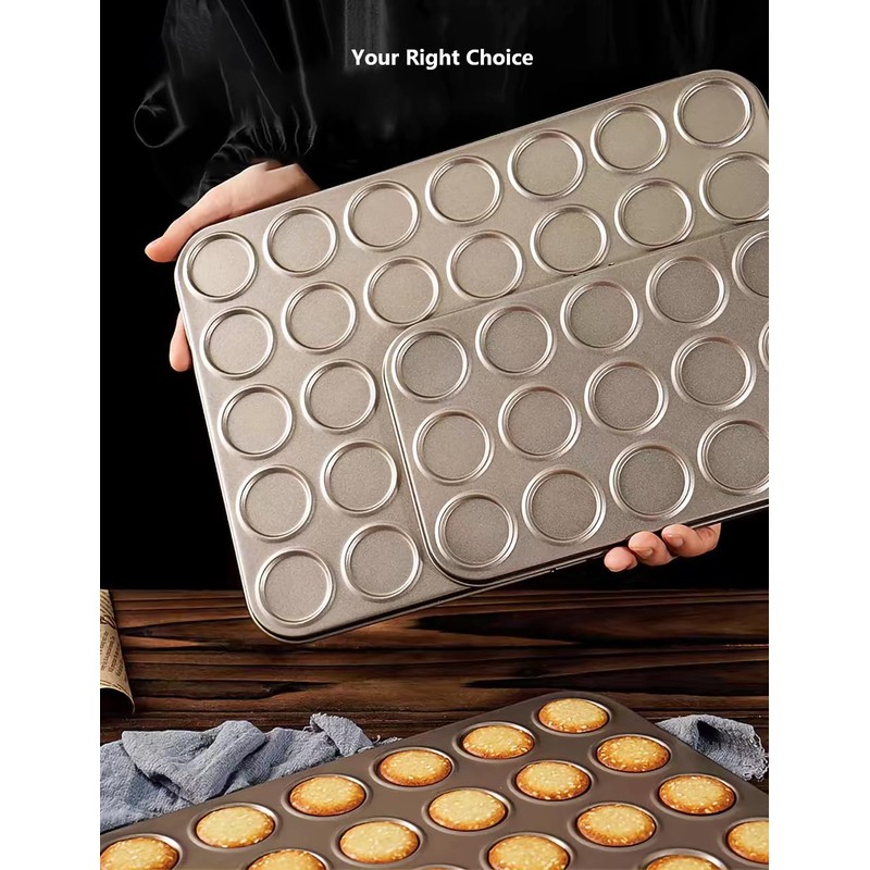 Macaron Baking Pan, 35 Cavity, Non-Stick Carbon Steel, Macaroon Biscuits