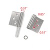 T Tulead Stainless Steel Door Hinges Flag Hinges 2.91-Inch Length