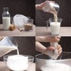 3Pcs Reusable Filter Bags Mesh Nylon Bags for Nut Milk,