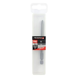TIMCO Phillips Driver Bit S2 Grey - S2 Steel is premium quality alloy steel for exceptional strength and durability compared with standard chrome vanadium driver bits - No.2 x 100