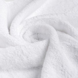 HITIME 2 Pack 100% Cotton Towels, Cotains 2 Bath Towels 27" x 55", Larger & Lightwight, Highly Absorbent Quick Drying Super Soft Towels,Perfect for Bathroom (White)