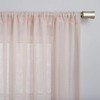 No. 918 Tayla Crushed Texture Semi-Sheer Rod Pocket Curtain Panel,