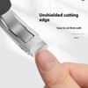 AIXXCUVQ Comfortable Grip Nail Clippers with Anti Slip Handle Built-in