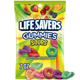 Life Savers Sours Gummies Candy Bag, 7 ounce (Pack of 1)