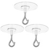 Sibba 3-Pack Heavy Duty Adhesive Ceiling Hooks Drill-Free Wall Hooks