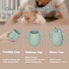 Cuddle Campus 100% Silicone Baby Training Cup, Shatterproof Toddler Sippy