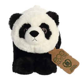 Aurora, 35012, Eco Nation, Panda, 9In, Soft Toy, Black & White