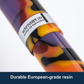 Monteverde USA People of the World Dogon Ballpoint Pen, Ergonomic Design, Polished Chrome Trim, High-End Resin, Cultural Writing Instrument