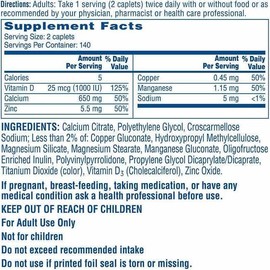 Citracals Maximum Plus Calcium Citrate + D3, 280 Caplets