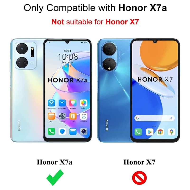 jonlineuk Honor X7a Case Shock-Absorbent Transparent Slim Clear Gel Bumper