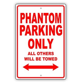 Rolls-Royce Phantom Parking Only All Others Will Be Towed Ridiculous Funny Novelty Garage Aluminum 8"x12" Sign Plate