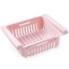 4Pcs Kitchen Fridge Organisers, Retractable Fridge Drawer Storage, Plastic Fridge