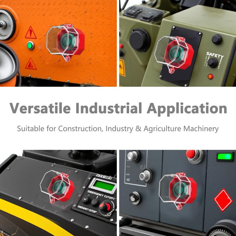 KMYZQDV Emergency Stop Button Cover Push Switch Protector Guard for