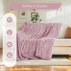 Electric Heated Blanket 50"x60" Throw Size with Cozy Flannel, 6
