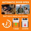 Automatic Chicken Coop Door, Solar Powered Roll-Up Chicken Door with