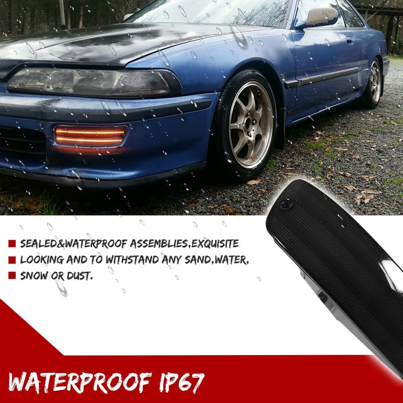 KENRTIR for 1992 1993 Acura Integra RS/GS/LS/GSR Front Bumper Turn