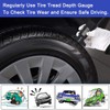 SAFELIFE Digital Tire Tread Depth Gauge, 3 Modes-Fractional Inch, Decimal