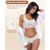 Padded Bras for Women Back Fat Smoothing Full Coverage No