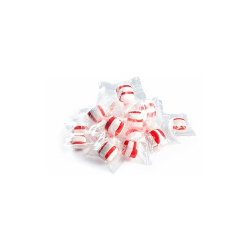 Holiday Mint Puffs, Individually Wrapped - 2 Pounds, Bulk