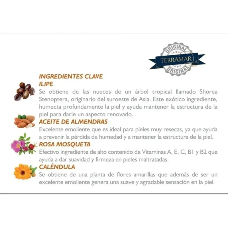Aceite En Gel Corporal De Almendras Terramar 235 Ml