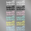 nc-smile ハワイアン ステッカー ベビーオンボード BABY ON BOARD ホヌ (ブラック)