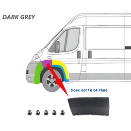 appRUN Wheel Arch Trim Moulding Front Left For CITROEN Relay 2006-2014 8544N0