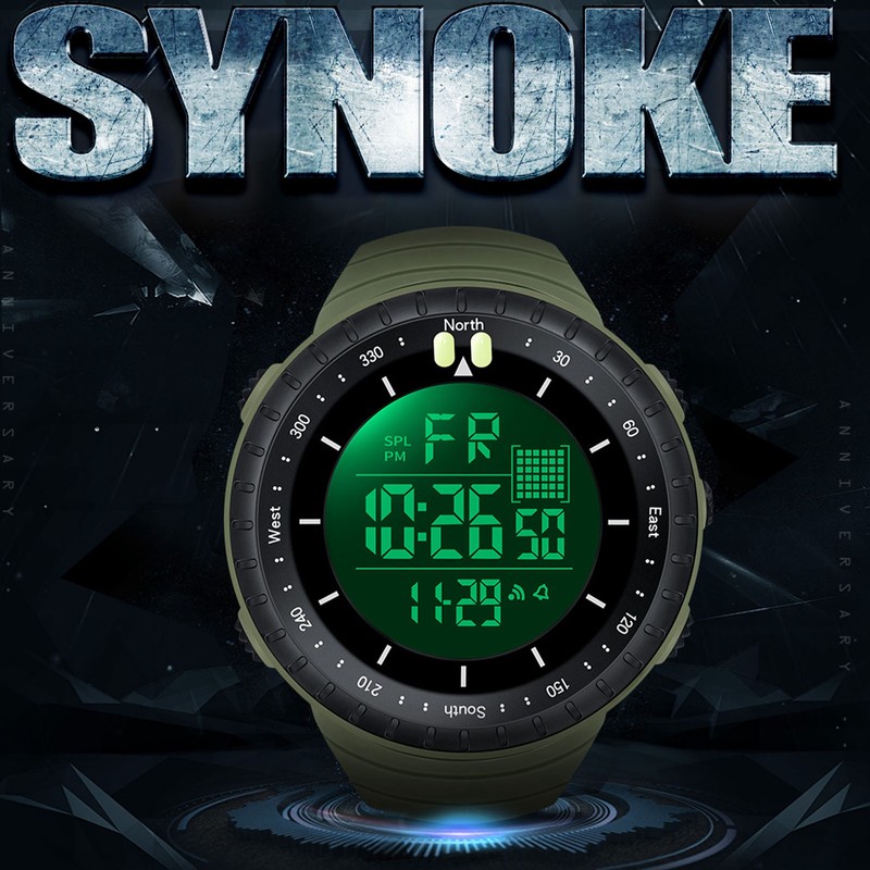 Electronic Sports Watch Waterproof Night Light Large Screen Quick Release